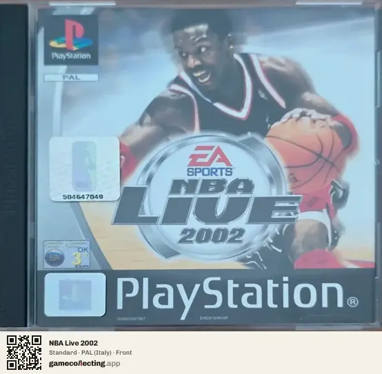 NBA Live 2002 PlayStation, Italy box front
