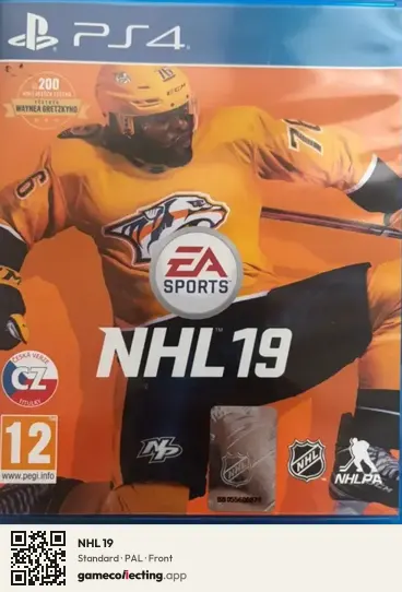NHL 19 PlayStation 4, PAL box front