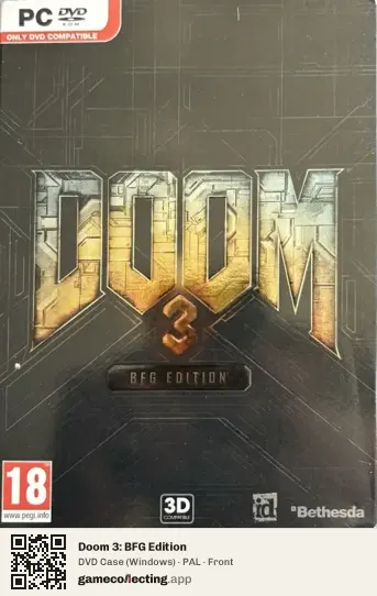 Doom 3: BFG Edition Computer, PAL box front