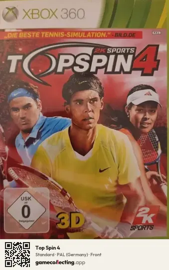 Top Spin 4 Xbox 360, Germany box front