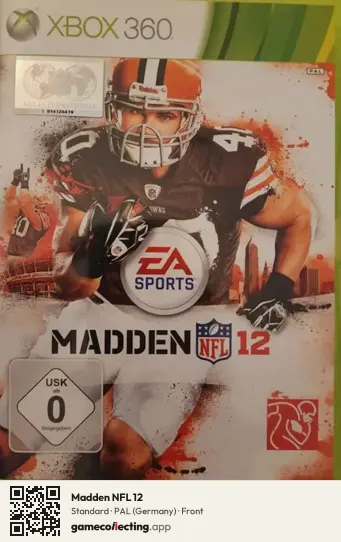 Madden NFL 12 Xbox 360, Germany box front