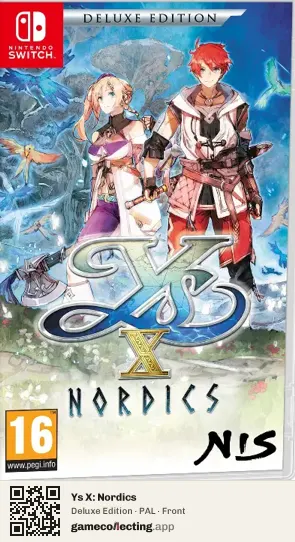 Ys X: Nordics Nintendo Switch, PAL box front
