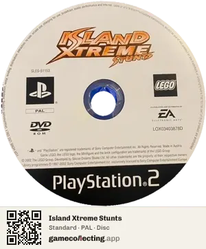 Island Xtreme Stunts PlayStation 2, PAL disc