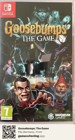 Goosebumps: The Game Nintendo Switch, Germany box front