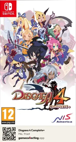 Disgaea 4 Complete+ Nintendo Switch, PAL box front