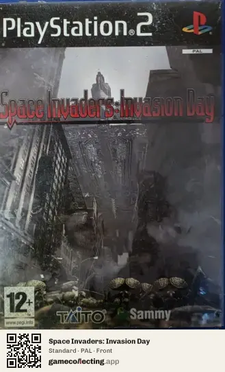 Space Invaders: Invasion Day PlayStation 2, PAL box front