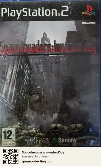 Space Invaders: Invasion Day PlayStation 2, PAL box front
