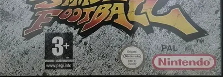 Super Mario Strikers, the PEGI square on its front