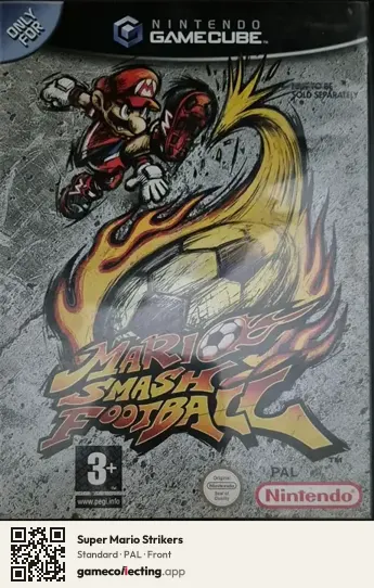 Super Mario Strikers Nintendo GameCube, PAL box front