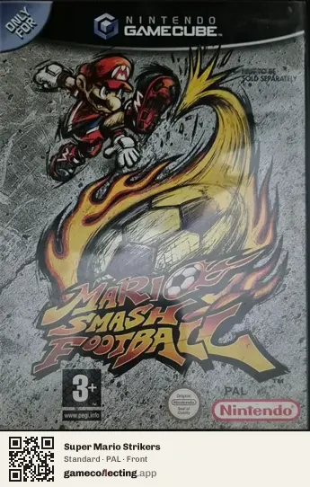 Super Mario Strikers Nintendo GameCube, PAL box front