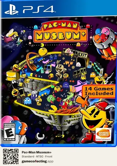 Pac-Man Museum+ PlayStation 4, NTSC box front