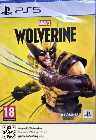 Marvel's Wolverine PlayStation 5, Italy box front