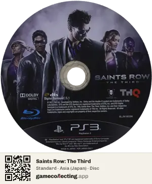 Saints Row: The Third PlayStation 3, Asia disc