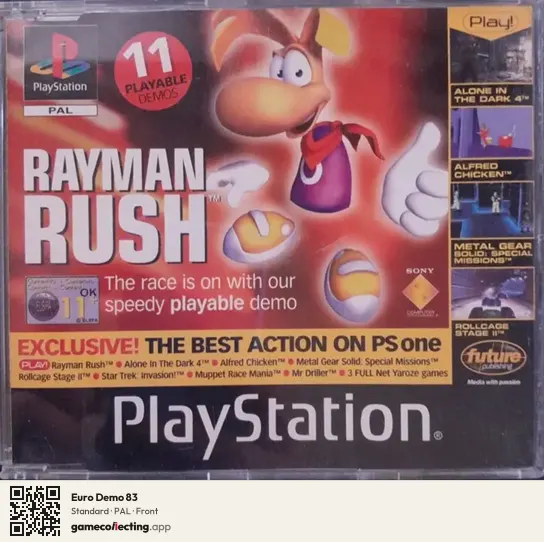 Euro Demo 83 PlayStation, PAL box front
