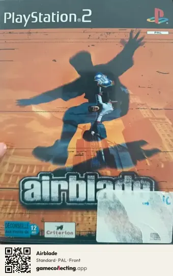 Airblade PlayStation 2, PAL box front