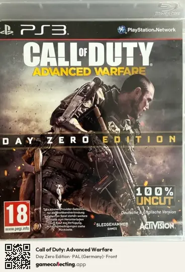 Call of Duty: Advanced Warfare PlayStation 3, Germany box front
