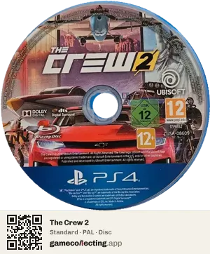 The Crew 2 PlayStation 4, PAL disc