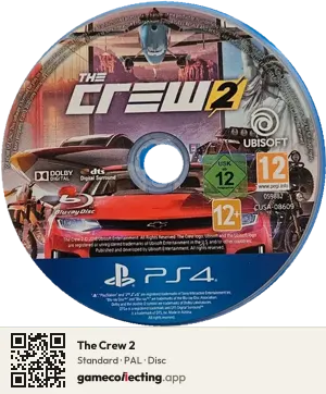 The Crew 2 PlayStation 4, PAL disc