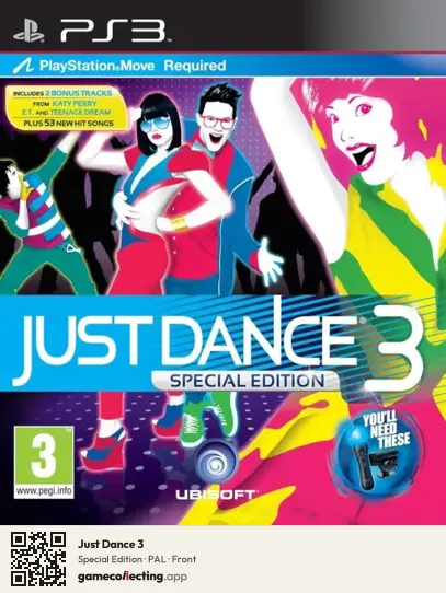 Just Dance 3 PlayStation 3, PAL box front