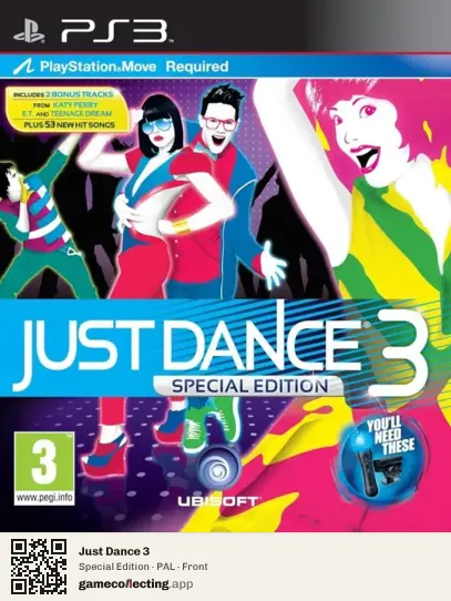 Just Dance 3 PlayStation 3, PAL box front