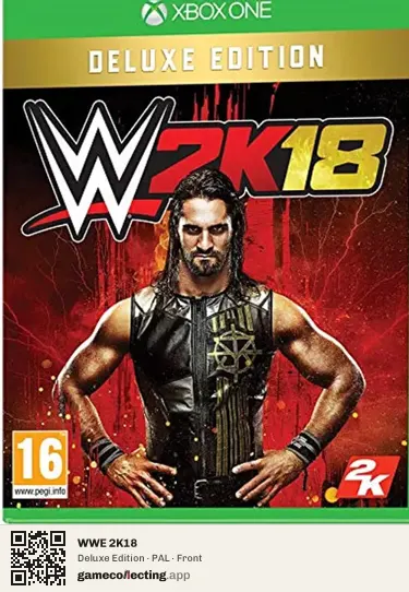 WWE 2K18 Xbox One, PAL box front
