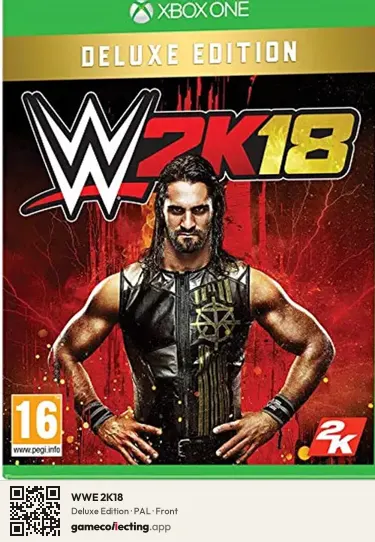 WWE 2K18 Xbox One, PAL box front