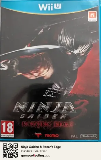 Ninja Gaiden 3: Razor's Edge Nintendo Wii U, PAL box front