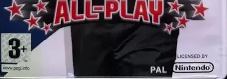 Tiger Woods PGA Tour 09 All-Play, the PEGI square on its front