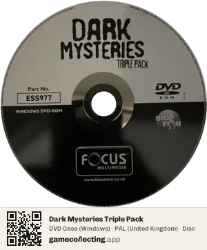 Dark Mysteries Triple Pack Computer, PAL disc