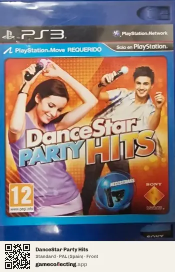 DanceStar Party Hits PlayStation 3, Spain box front