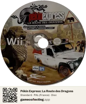 Pékin Express: La Route des Dragons Nintendo Wii, PAL disc