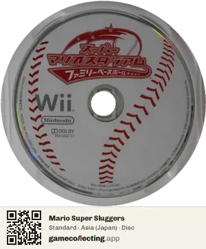 Mario Super Sluggers Nintendo Wii, Asia disc