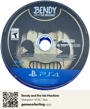 Bendy and the Ink Machine PlayStation 4, NTSC disc