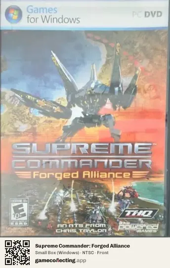 Supreme Commander: Forged Alliance Computer, NTSC box front