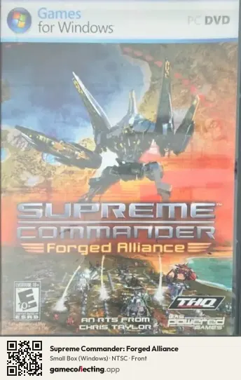Supreme Commander: Forged Alliance Computer, NTSC box front