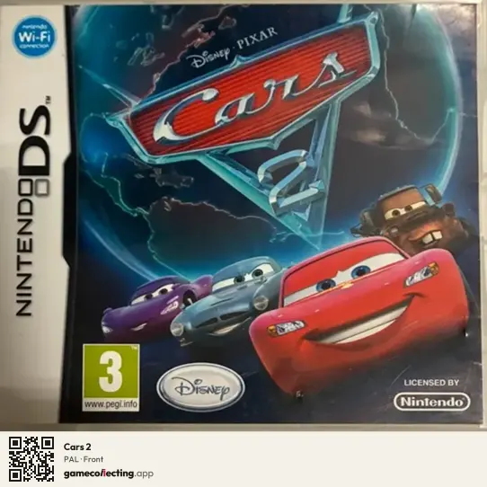 Cars 2 Nintendo DS, PAL box front