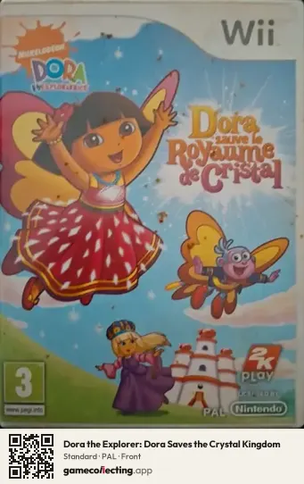 Dora the Explorer: Dora Saves the Crystal Kingdom Nintendo Wii, PAL box front
