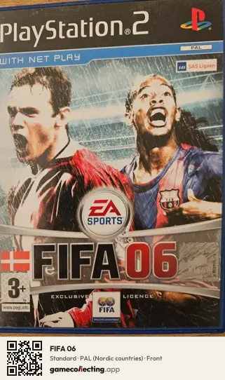 FIFA 06 PlayStation 2, Nordic countries box front