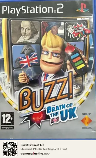 Buzz! Brain of Oz PlayStation 2, United Kingdom box front
