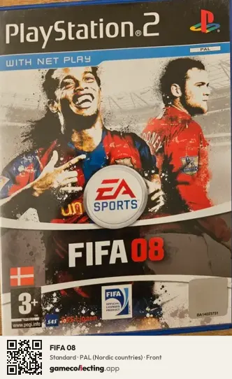 FIFA 08 PlayStation 2, Nordic countries box front