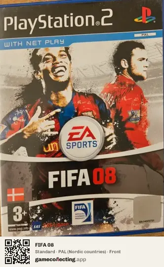 FIFA 08 PlayStation 2, Nordic countries box front