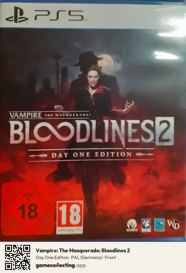 Vampire: The Masquerade: Bloodlines 2 PlayStation 5, Germany box front