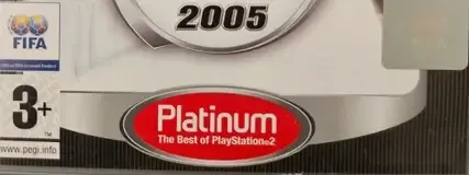 FIFA 2005, the PEGI square on its front