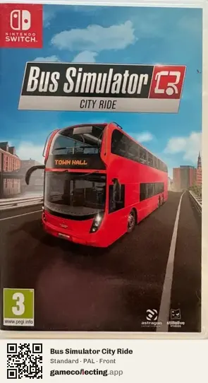 Bus Simulator City Ride Nintendo Switch, PAL box front