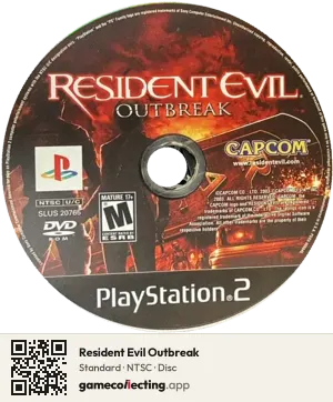 Resident Evil Outbreak PlayStation 2, NTSC disc