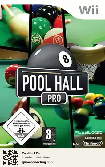 Pool Hall Pro Nintendo Wii, PAL box front
