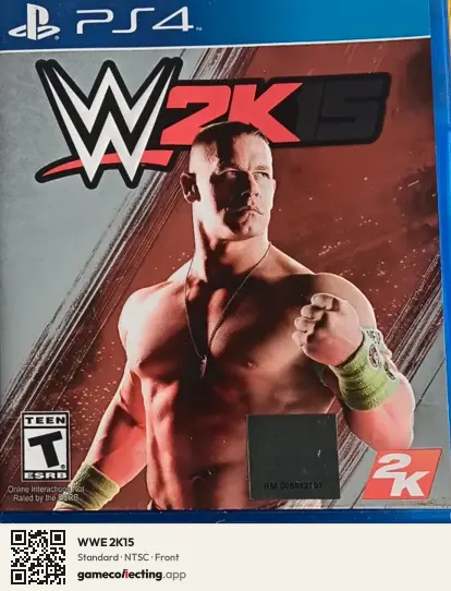 WWE 2K15 PlayStation 4, NTSC box front