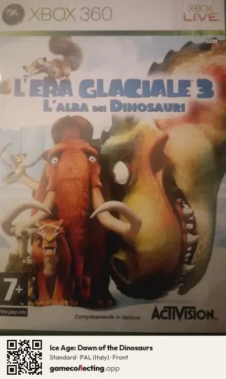 Ice Age: Dawn of the Dinosaurs Xbox 360, Italy box front