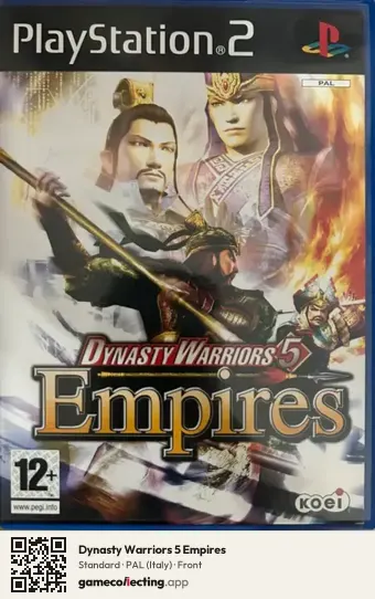 Dynasty Warriors 5 Empires PlayStation 2, Italy box front