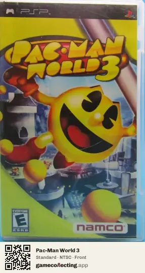 Pac-Man World 3 PlayStation Portable, NTSC box front